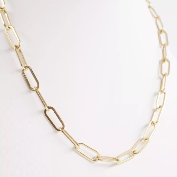 Hey Harper 'Boss' Gold Paperclip Chain Necklace (Length: 41cm-46cm) - Picture 8 of 14